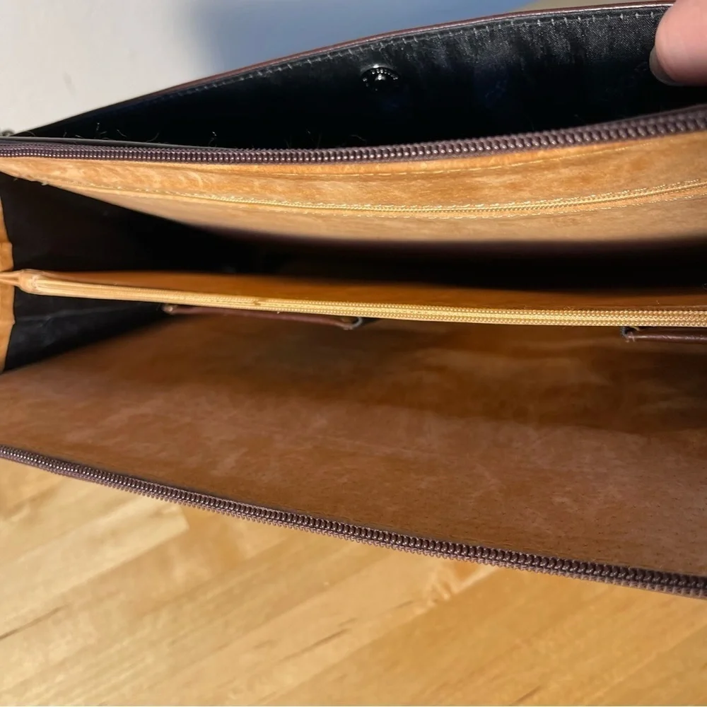 Boss - Hugo Boss - Full Zip Executive Folio Cognac Leather